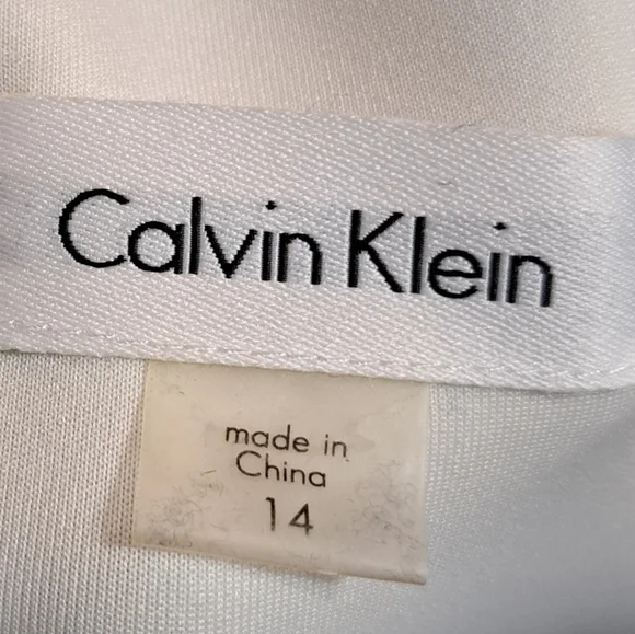 Calvin Klein Black and White Asymmetrical Dress - Picture 6 of 6